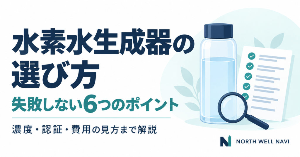 水素水生成器の選び方